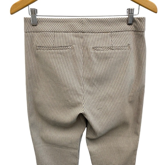 Crosby Mid Rise Plaid Ankle Length Skinny Leg Trouser Pants - Picture 9 of 12